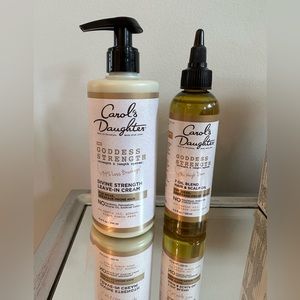SOLD-Carol’s Daughter Goddess Strength 2 piece hair are system. Never opened.